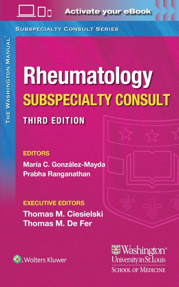 Washington Manual Rheumatology Subspecialty Consult 3rd Edition